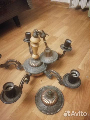 Люстра медная