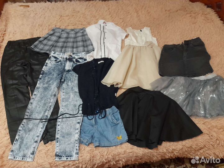 Вещи пакетом на девочку 134-140