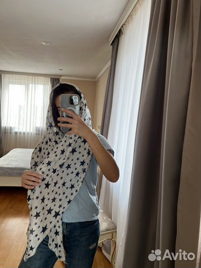 Платок хлопок,шелк Италия