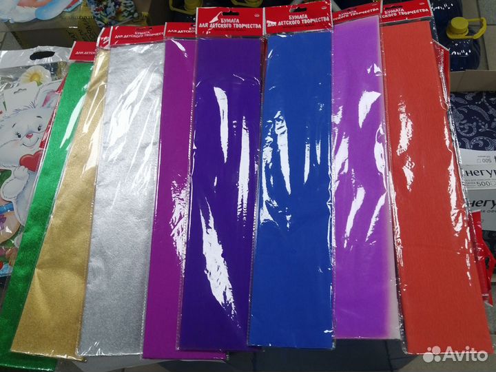 Крепированная бумага листами