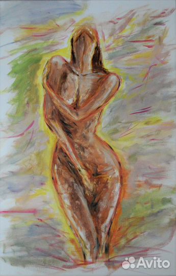 Современная картина ню девушка