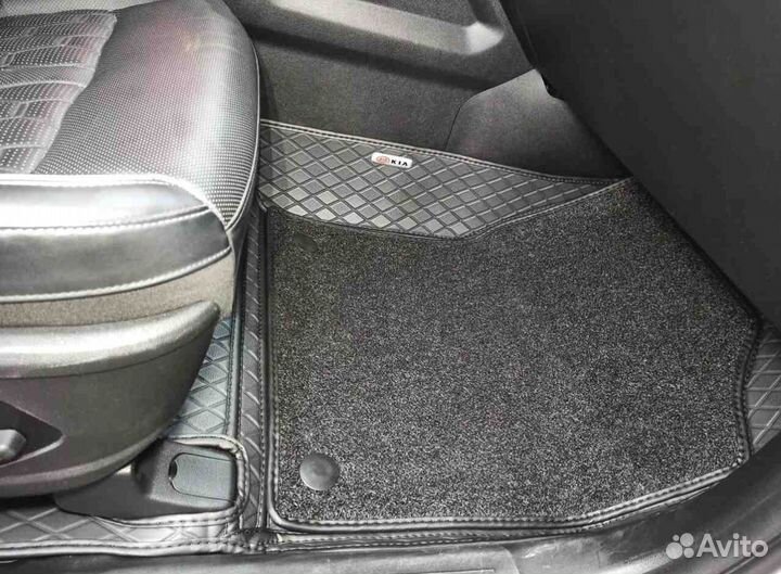 3Д коврики из экокожи KIA sorento 2021 IV