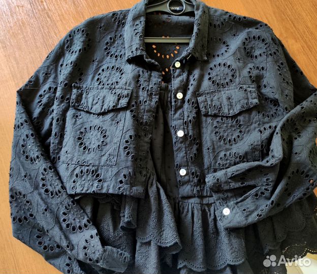Рубашка zara шитье M
