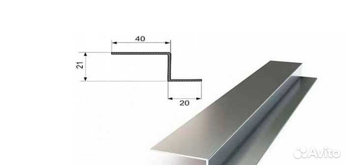 Профиль вертикальный (промежуточный) толщина 1,2мм