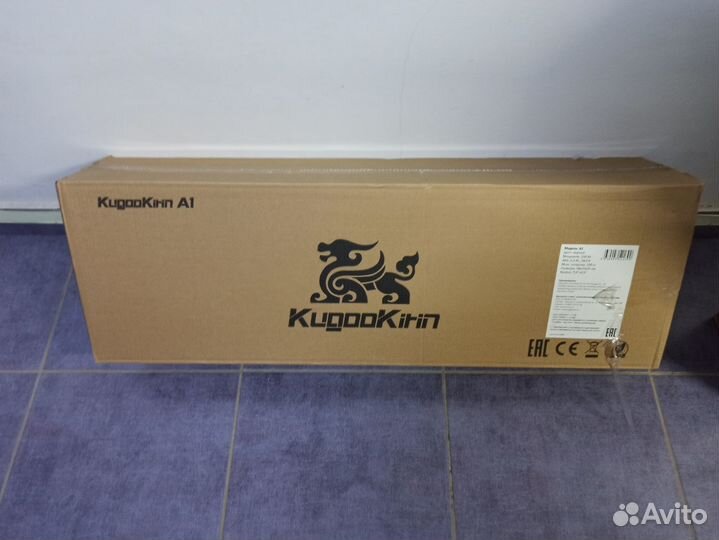 Электросамокат kugoo A1, до 100 кг, чёрный