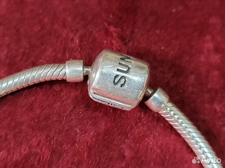 Браслет для шармов серебро 925 проба Sanlight