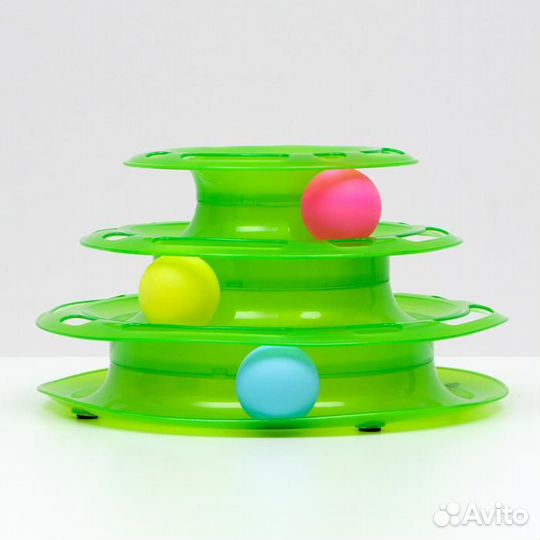 2 шт. Игровой комплекс 'Пижон' для кошек с 3 шарик