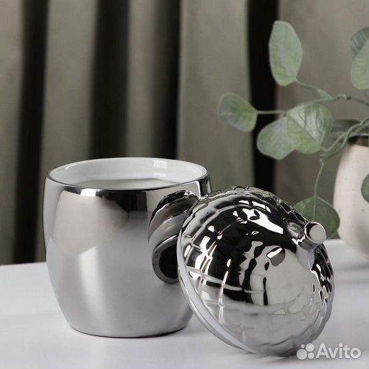 Банка для сыпучих продуктов «Жёлудь», 11,517 см, ц