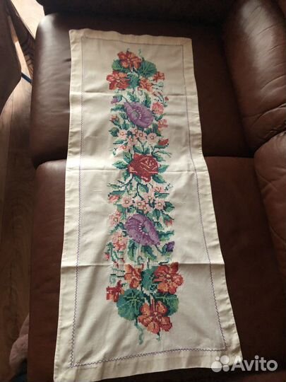 Салфетка ручная работа вышивка крестиком