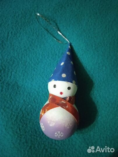 Елочные игрушки гирлянда СССР.пенопласт, стеклярус