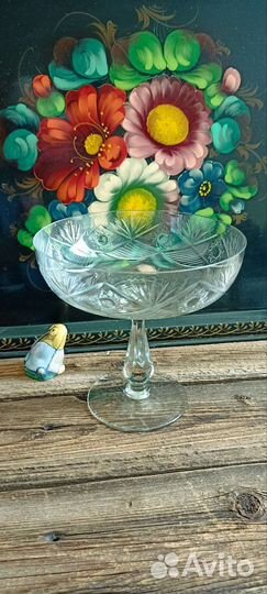 Ваза стекло хрусталь советский период