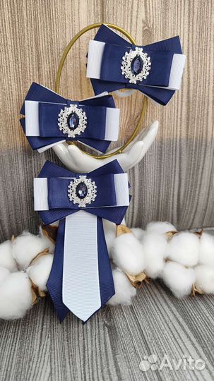 Школьный комплект бантики и галстук