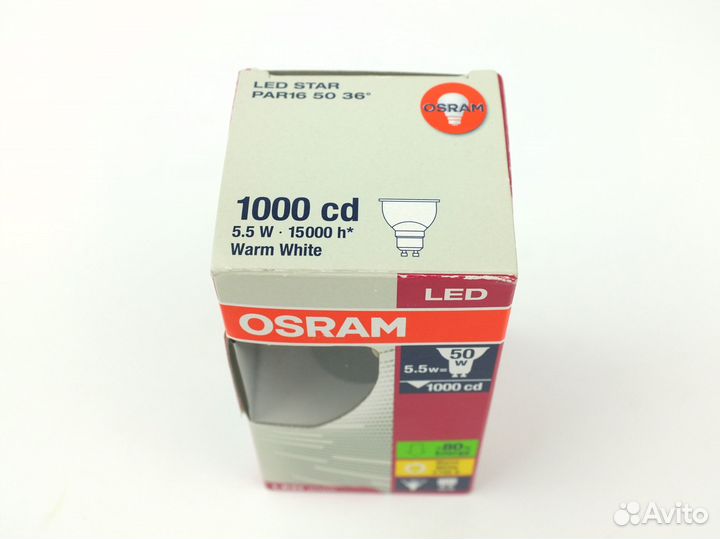 8 шт. Лампа Osram LED Star PAR16 GU10 5,5W/827 220