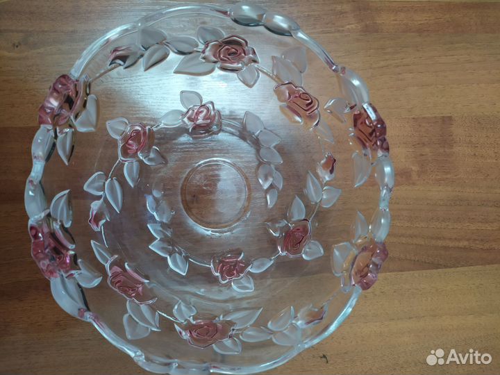 Фруктовница салатница ваза роза красивый дизайн *