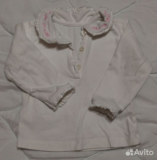 Кофта Next на девочку 62-74 + 2 лонгслива