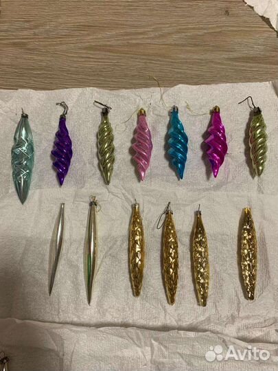 Ёлочные игрушки ссср, ретро очень много