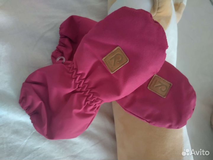 Зимние брюки reima 110+варежки reima