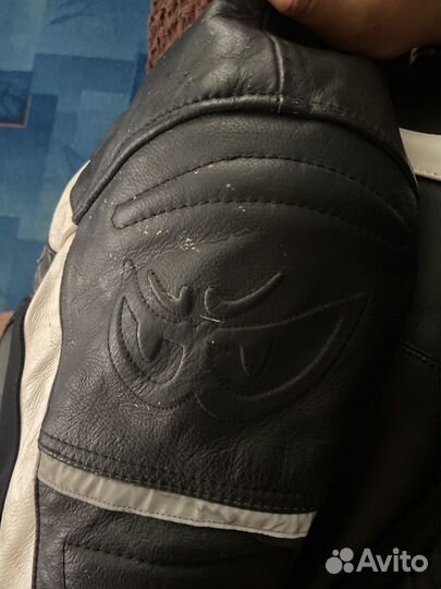 Мотокуртка кожаная мужская