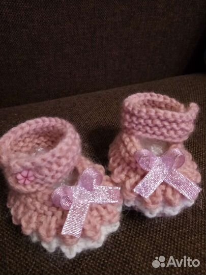 Вяжу на заказ варежки, носки, пинетки