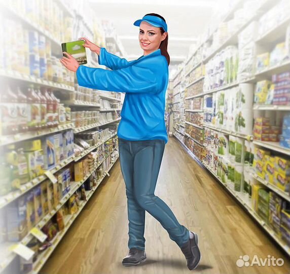 Продавец на выкладку товара