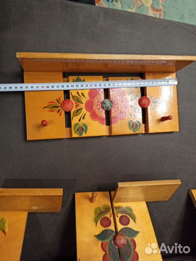 Вешалки деревянные настенные. СССР