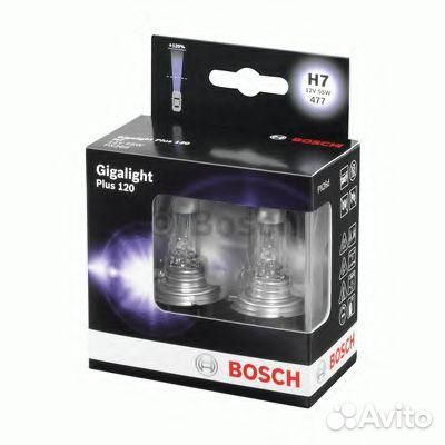 Лампа 12V H7 55W +120 bosch Gigalight Plus 2 шт. к