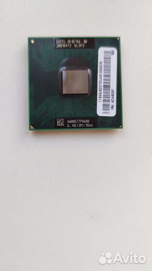 Процессор для ноутбука intel core 2 duo p8600