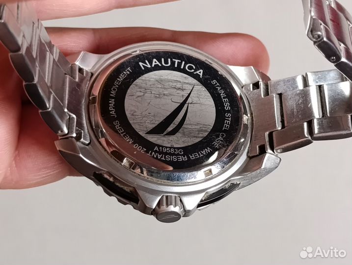 Мужские часы Nautica A19583G серебро