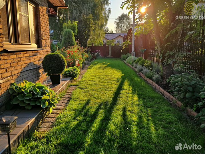 Рулонный газон в наличии