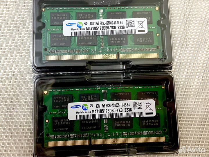 4gb ddr3l pc3l новые samsung