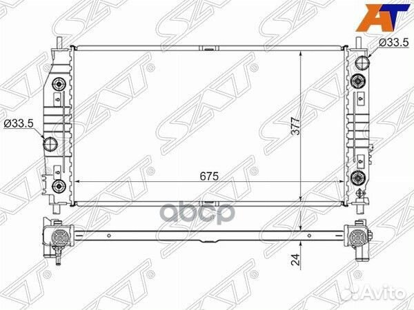 Радиатор Chrysler 300M 98-04 / Concorde 98-01