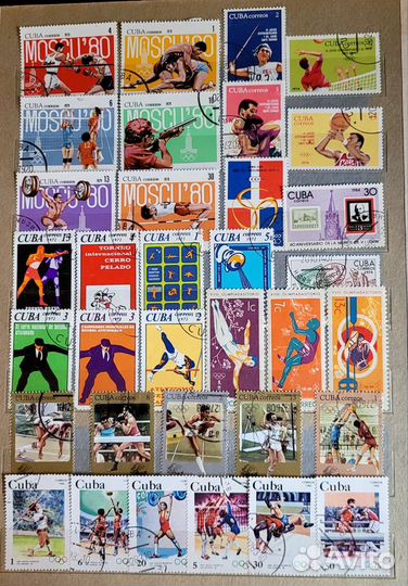 Почтовые марки Cuba коллекция 689шт