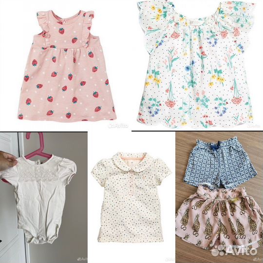 Вещи пакетом на девочку hm 86-92