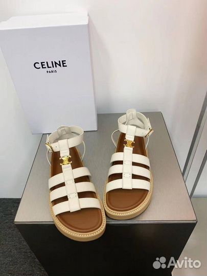 Сандалии Celine кожаные Селин premium