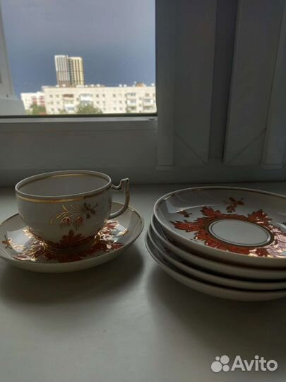 Чайная пара вербилки +4блюдца