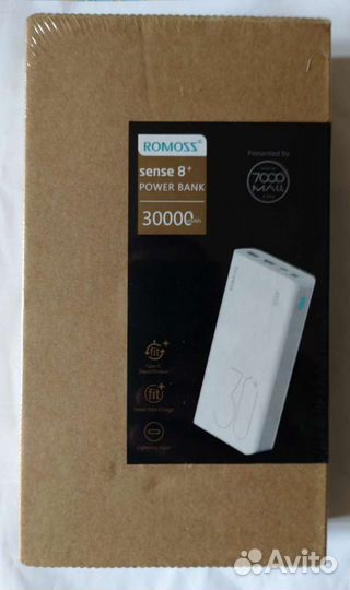 Новый power bank romoss 8+ 30 000mA