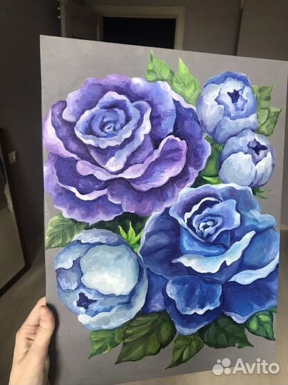 Картина акрилом на холсте