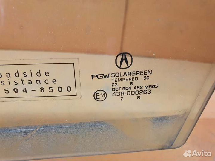 Стекло двери переднее левое Acura Rdx TB5 2.0 2019