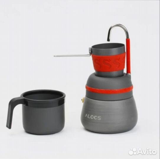 Гейзерная кофеварка для пикника