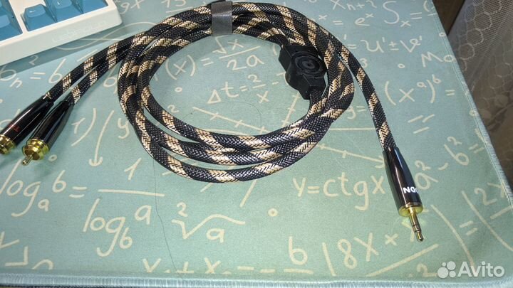 Todn HiFi 3,5 мм jacк - 2RCA AUX 2метра