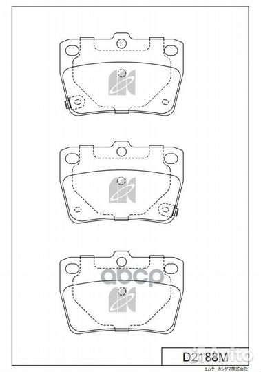 Колодки тормозные toyota RAV 4 II 1.8-2.0 00-05