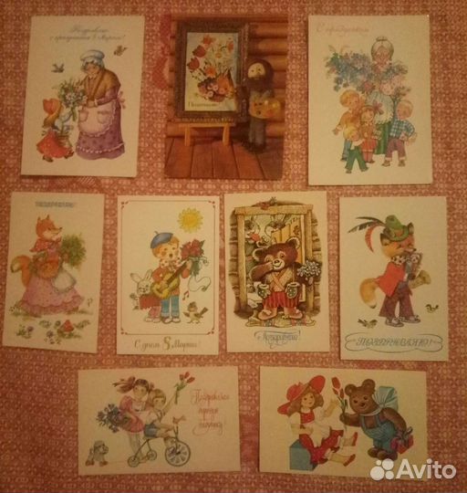 Открытки СССР. В. Четвериков, Л. Манилова и другие