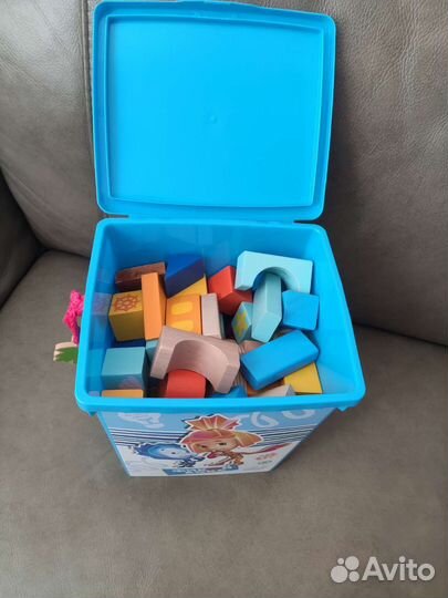 Деревянные кубики, 100 шт