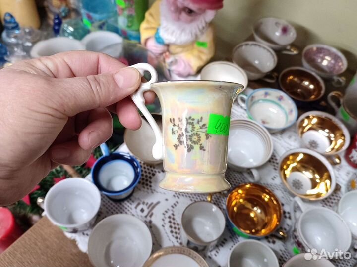 Кофейные чашки и блюдца. Разнобой