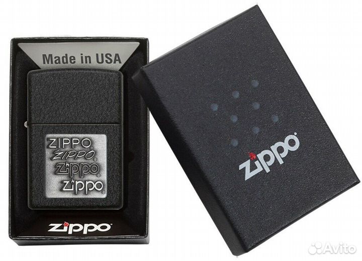 Зажигалка Zippo 363 Black Crackle Оригинал Новая