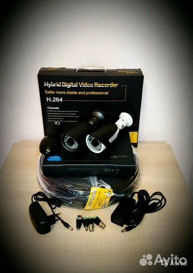 Комплект Видеонаблюдения на 1, 4, 8, 16 камер HD