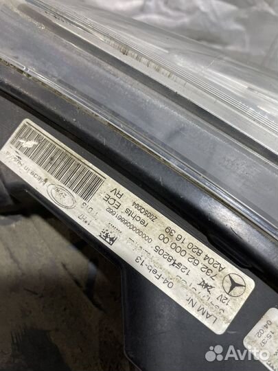 Фара правая Мерседес glk глк x204