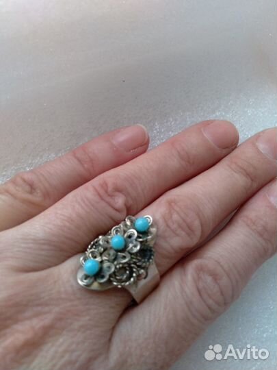 Браслет и кольцо винтаж бирюза редкость