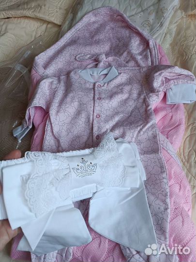 Одеяло вязанное на выписку Новое