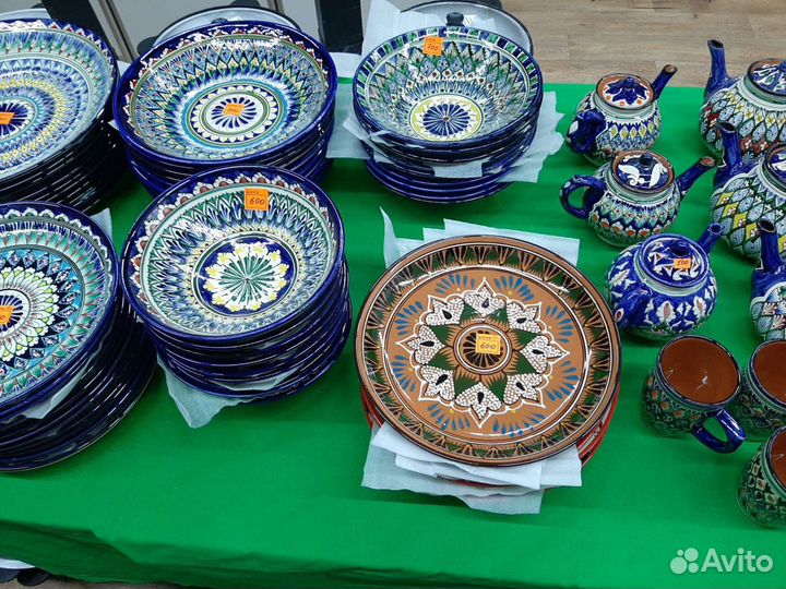 Узбекская посуда ручная работа Риштан